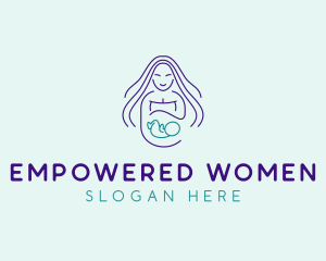 Maternity Mother Child logo design