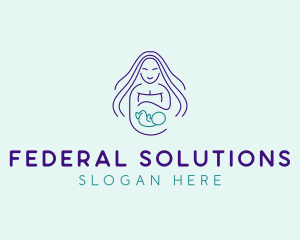 Maternity Mother Child logo design