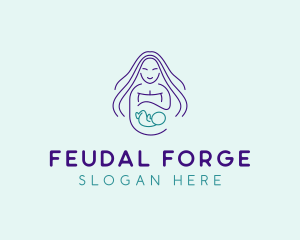 Maternity Mother Child logo design