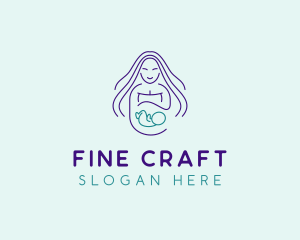 Maternity Mother Child logo design