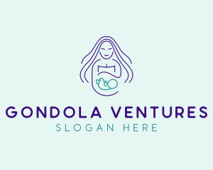 Maternity Mother Child logo design