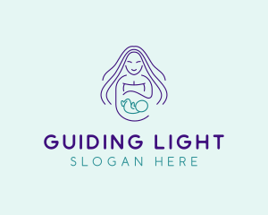 Maternity Mother Child logo design