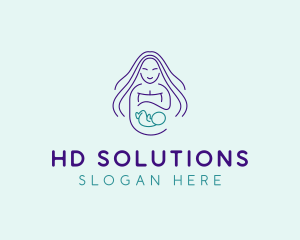 Maternity Mother Child logo design