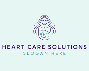 Maternity Mother Child logo design