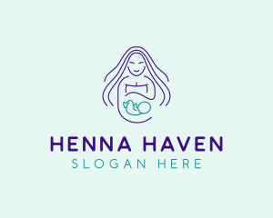 Maternity Mother Child logo design