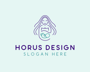 Maternity Mother Child logo design