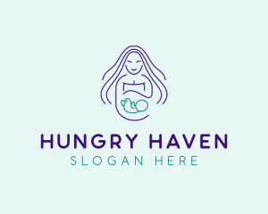 Maternity Mother Child logo design