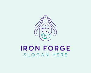 Maternity Mother Child logo design