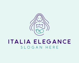 Maternity Mother Child logo design