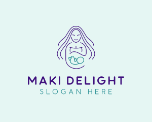 Maternity Mother Child logo design