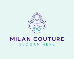 Maternity Mother Child logo design