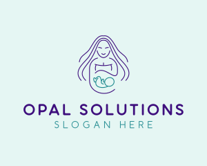 Maternity Mother Child logo design