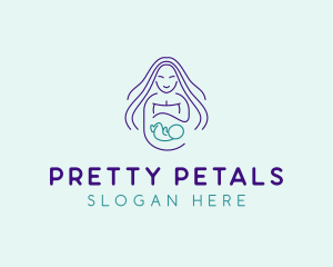 Maternity Mother Child logo design