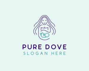 Maternity Mother Child logo design