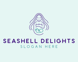 Maternity Mother Child logo design