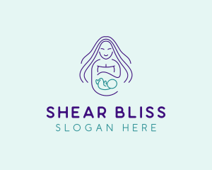 Maternity Mother Child logo design