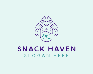 Maternity Mother Child logo design