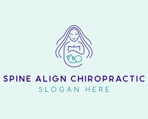 Maternity Mother Child logo design