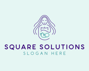 Maternity Mother Child logo design