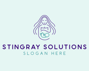 Maternity Mother Child logo design