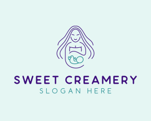 Maternity Mother Child logo design