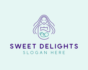 Maternity Mother Child logo design