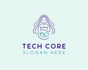 Maternity Mother Child logo design