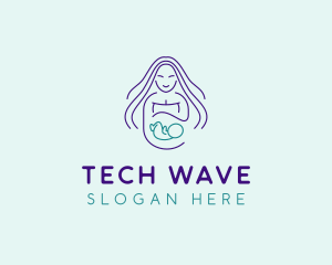 Maternity Mother Child logo design