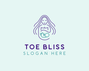 Maternity Mother Child logo design