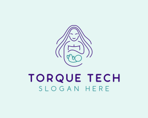 Maternity Mother Child logo design