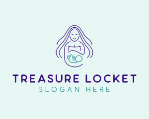 Maternity Mother Child logo design