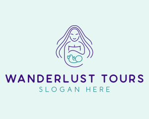 Maternity Mother Child logo design