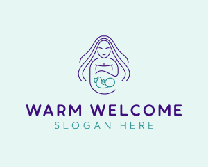 Maternity Mother Child logo design