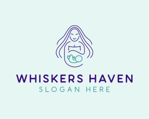 Maternity Mother Child logo design