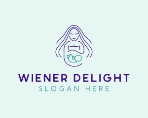 Maternity Mother Child logo design