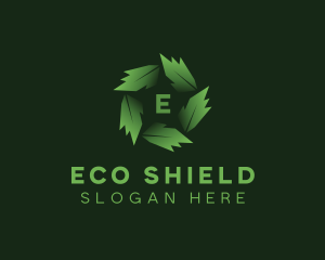 Eco Garden Leaves logo design