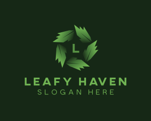 Leaves - Eco Garden Leaves logo design