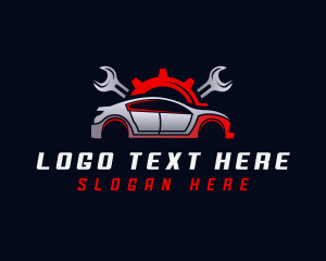 Motor Parts - Car Mechanic Detailing logo design