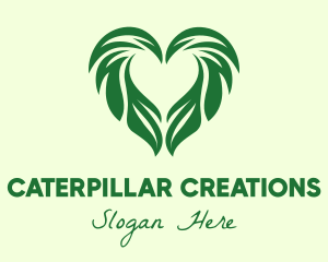 Heart Leaf Agriculture Gardening  logo design