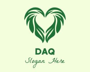 Gardener - Heart Leaf Agriculture Gardening logo design
