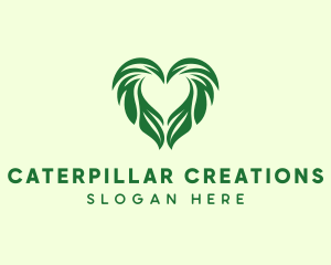 Heart Leaf Agriculture Gardening  logo design