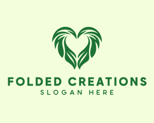 Heart Leaf Agriculture Gardening  logo design