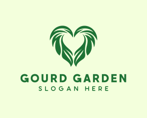 Heart Leaf Agriculture Gardening  logo design