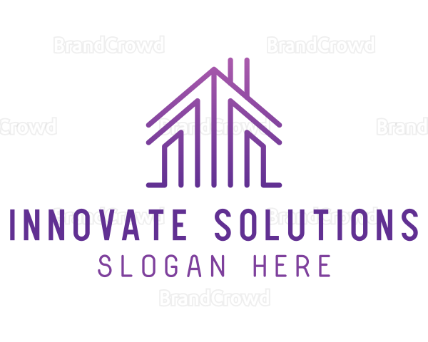 Purple House Real Estate Logo