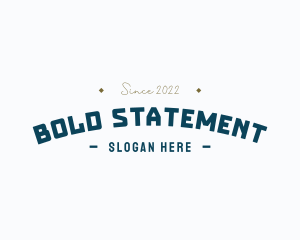 Statement - Block Toy Wordmark logo design