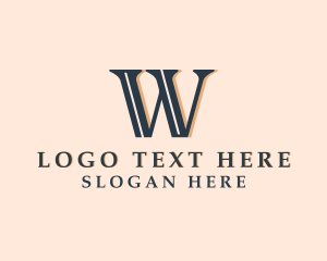 Letter W - Legal Advice Law Attorney logo design