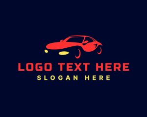Silhouette - Sports Car Mechanic logo design
