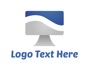 Technology - Monitor Screen Technology logo design