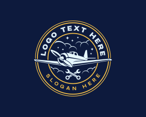 Freight - Logistics Airplane Pilot logo design