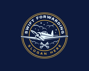 Logistics Airplane Pilot logo design